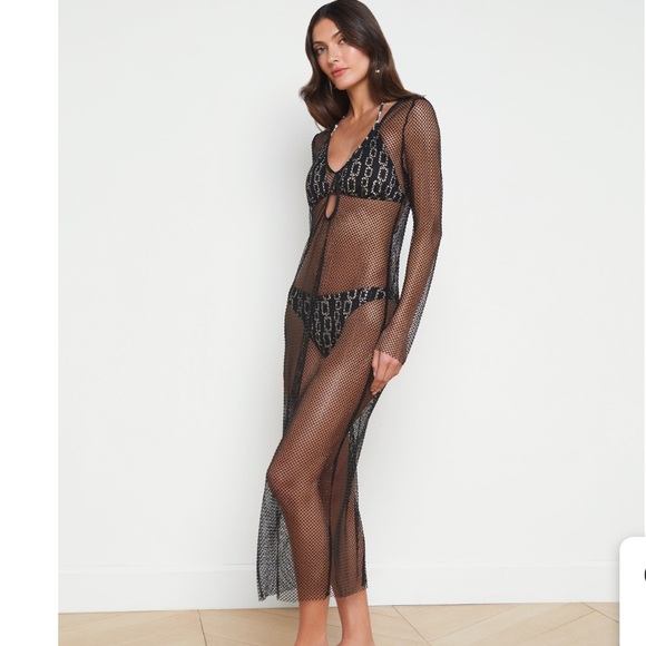 L'AGENCE Sara Mesh Cover-
Up dress - Picture 4 of 8